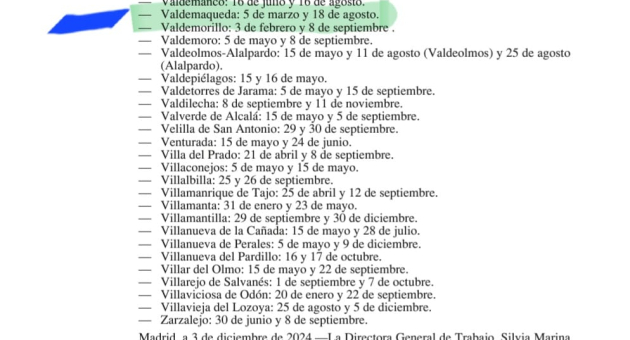 Fiestas de ámbito local en Valdemaqueda, año 2025